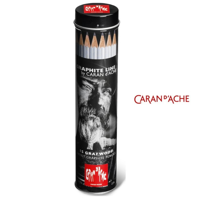 ESTOJO LAPIS GRADUADO CARAN D´ACHE GRAFWOOD ESTOJO C/ 15