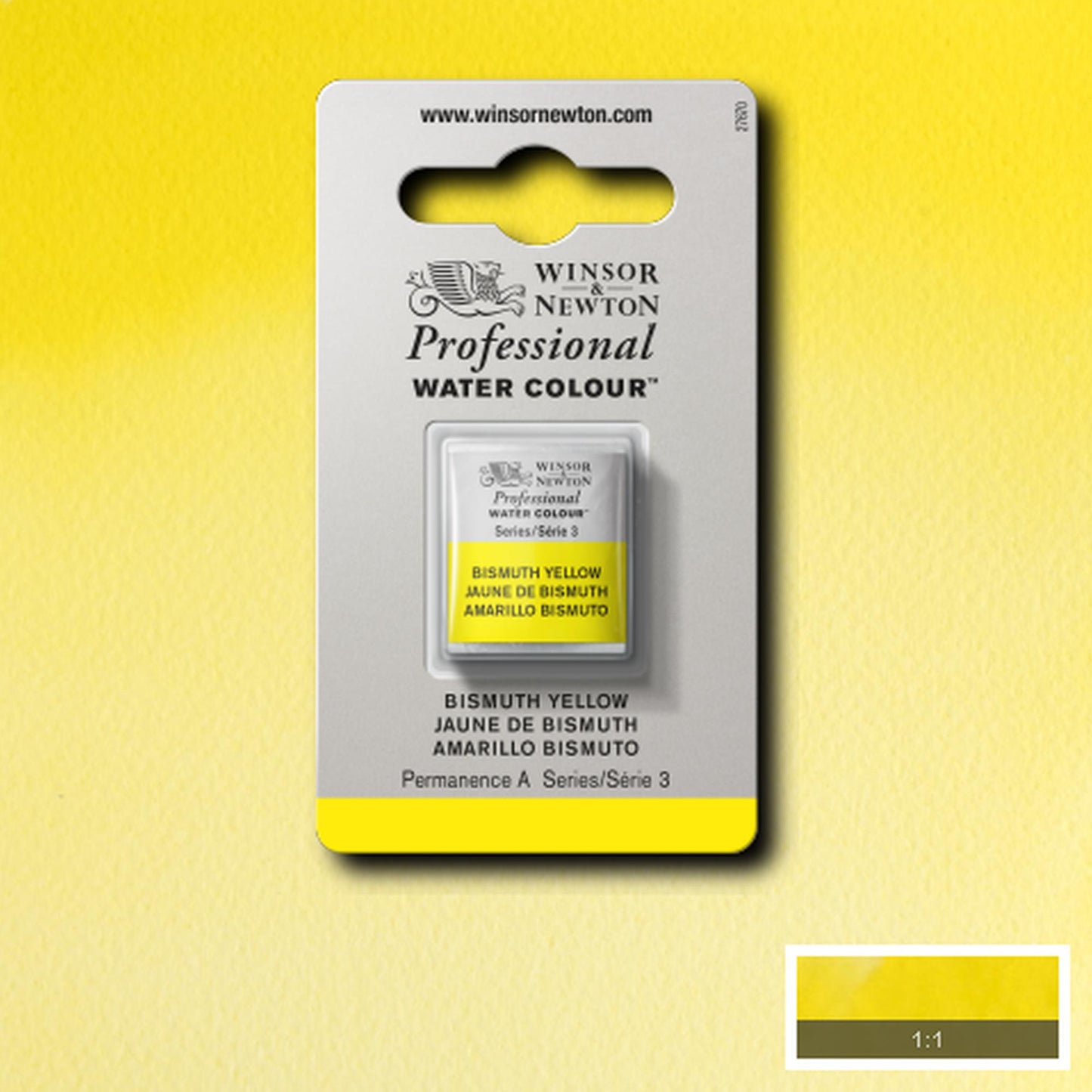 AQUARELA WINSOR NEWTON ARTISTS H PAN 025 BISMUTH YELLOW S3