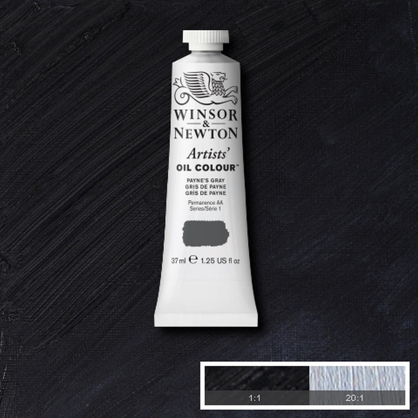 OLEO WINSOR NEWTON ARTISTS 037ML 465 PAYNES GREY S1