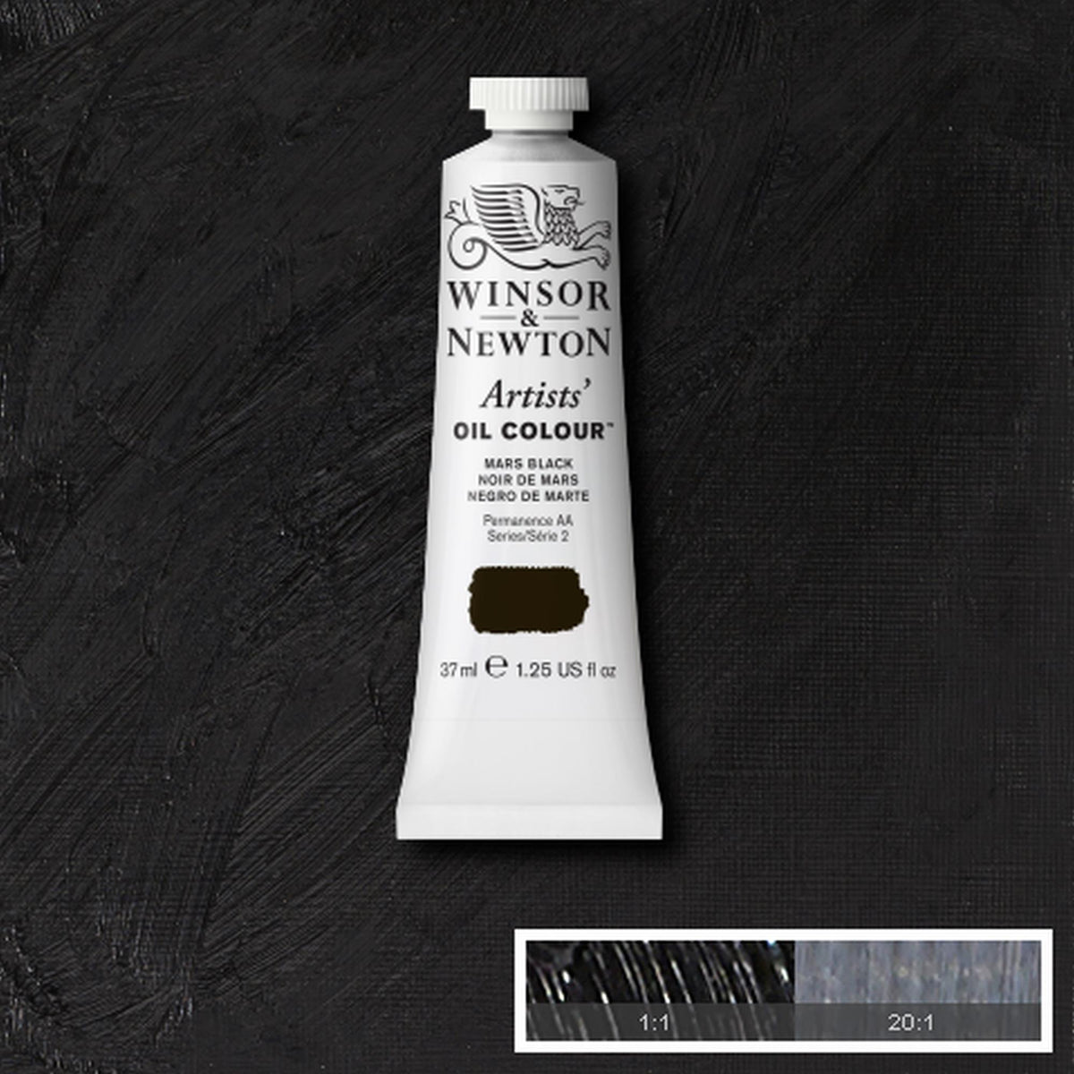 OLEO WINSOR NEWTON ARTISTS 037ML 386 MARS BLACK S2