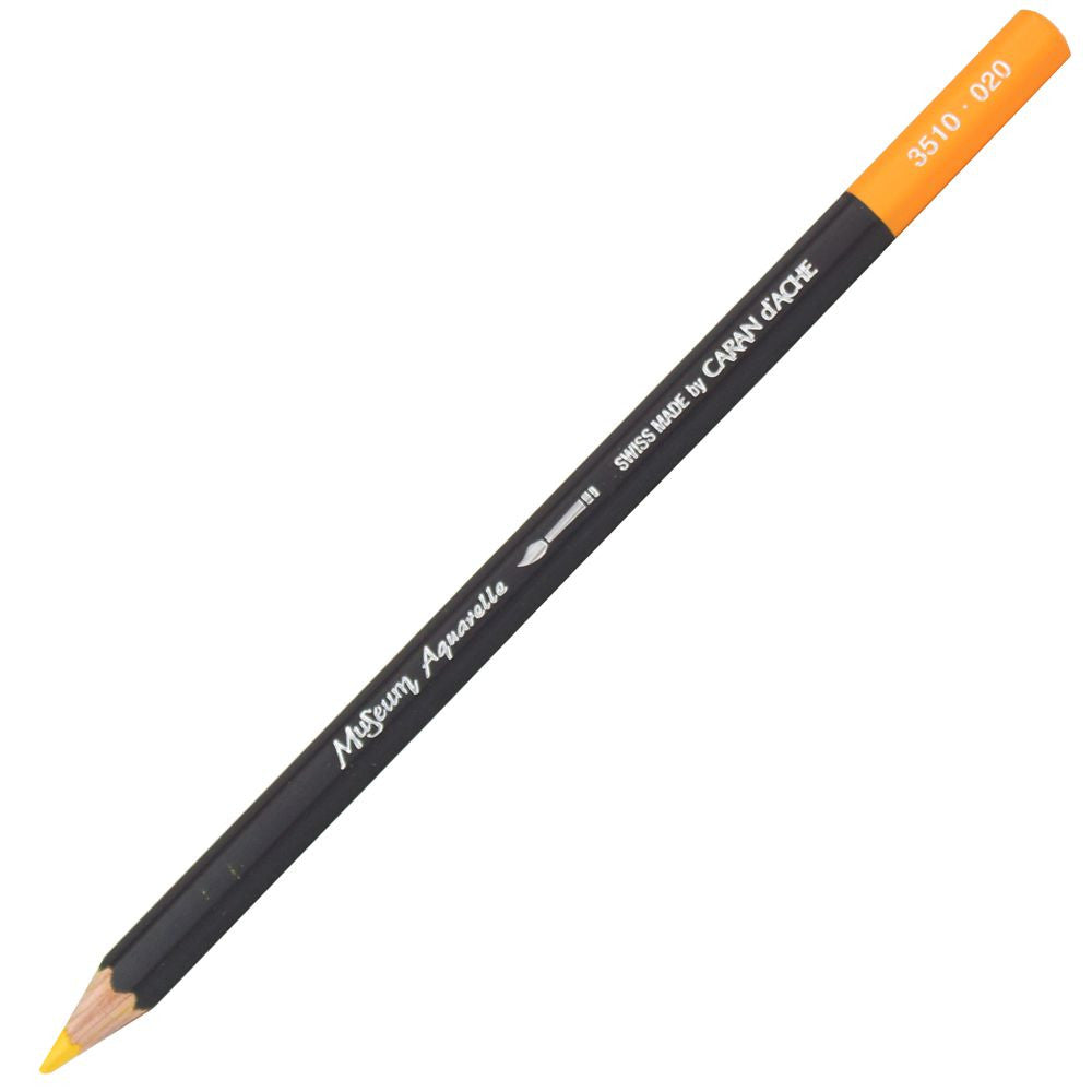 LAPIS AQUARELAVEL CARAN D´ACHE MUSEUM 020 AMARELO OURO 3510020