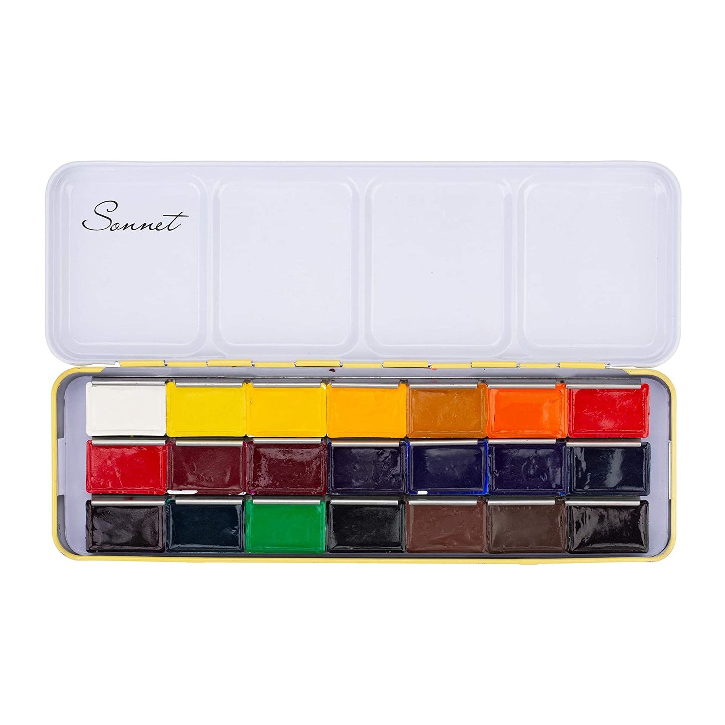 ESTOJO AQUARELA WHITE NIGHTS SONNET 21 FULL PANS METAL BOX