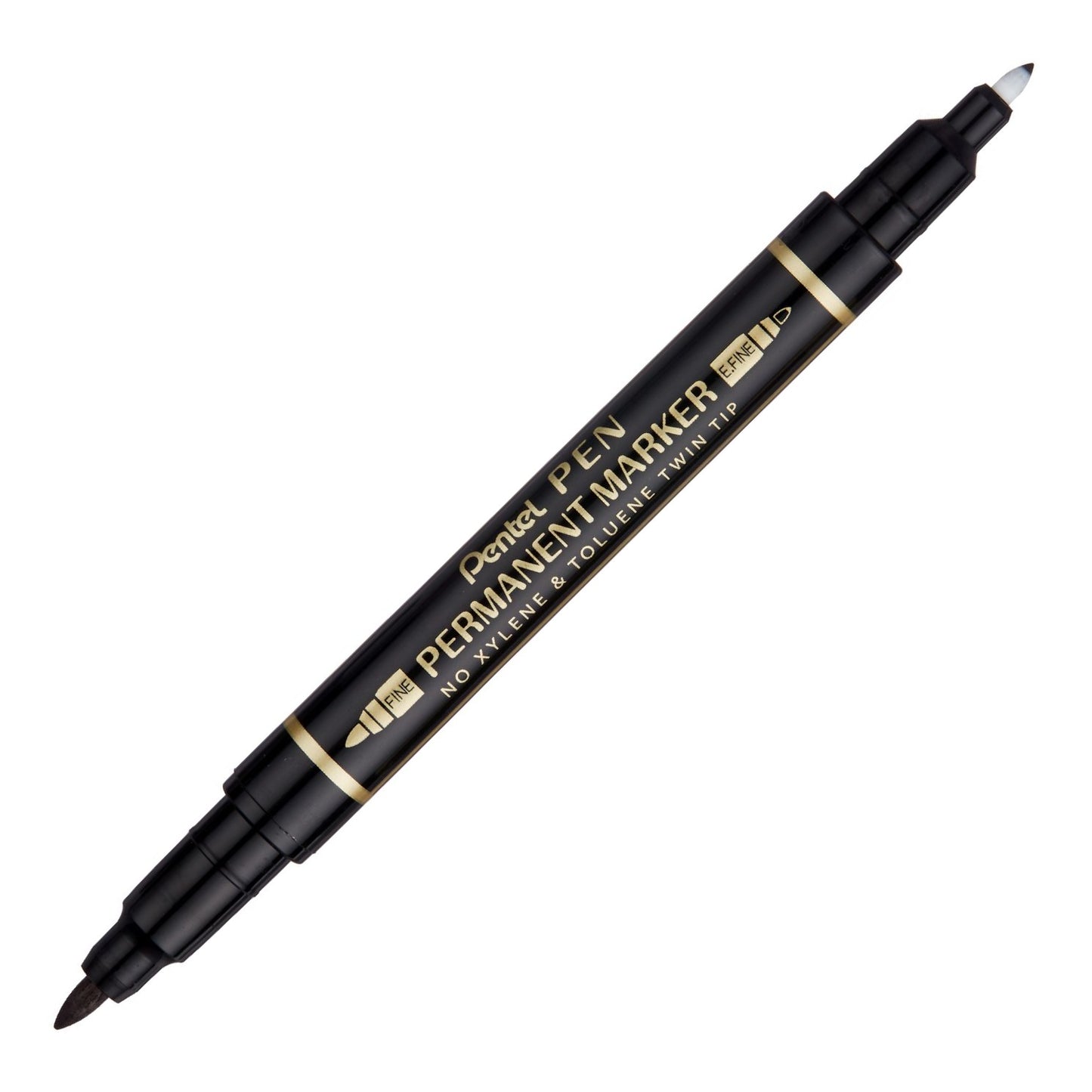 MARCADOR PENTEL PERMANENTE N75 PRETO PONTA DUPLA