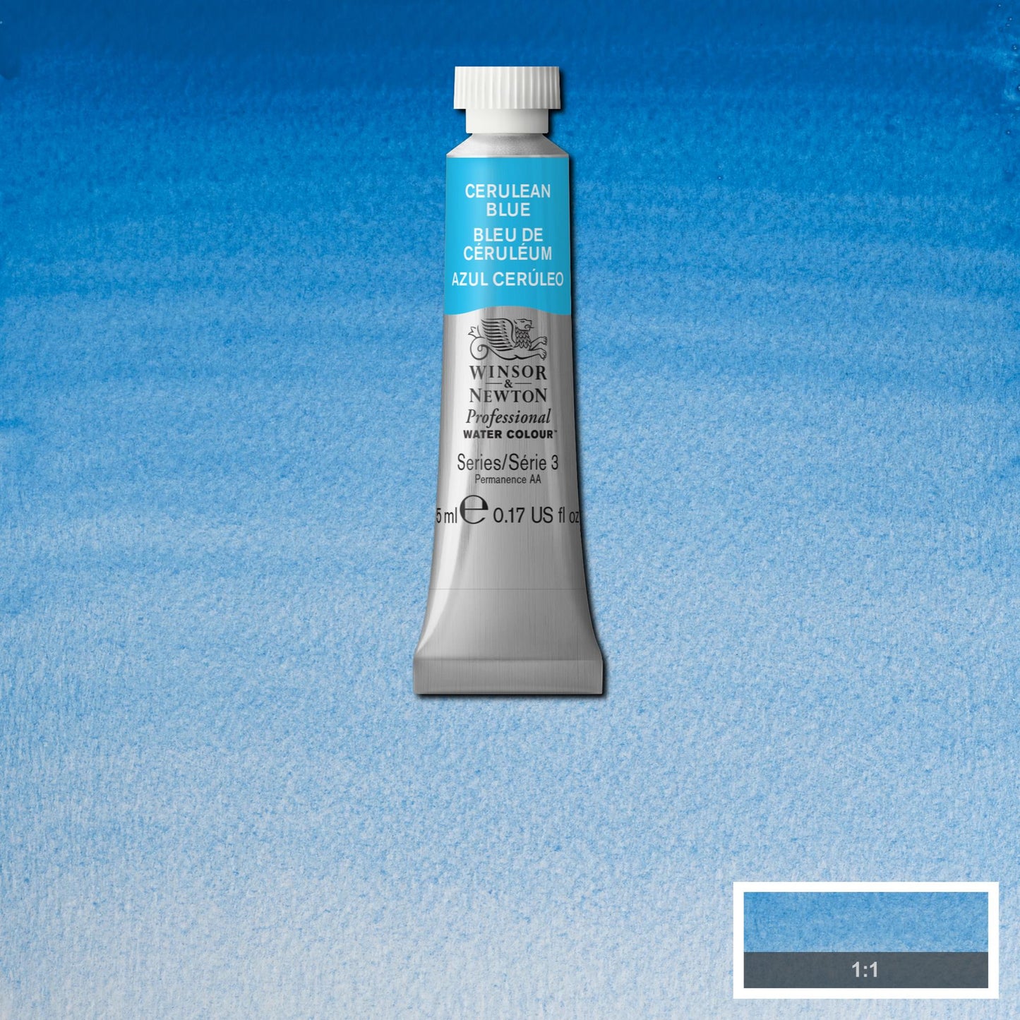AQUARELA WINSOR NEWTON ARTISTS 5ml 137 CERULEAN BLUE S3