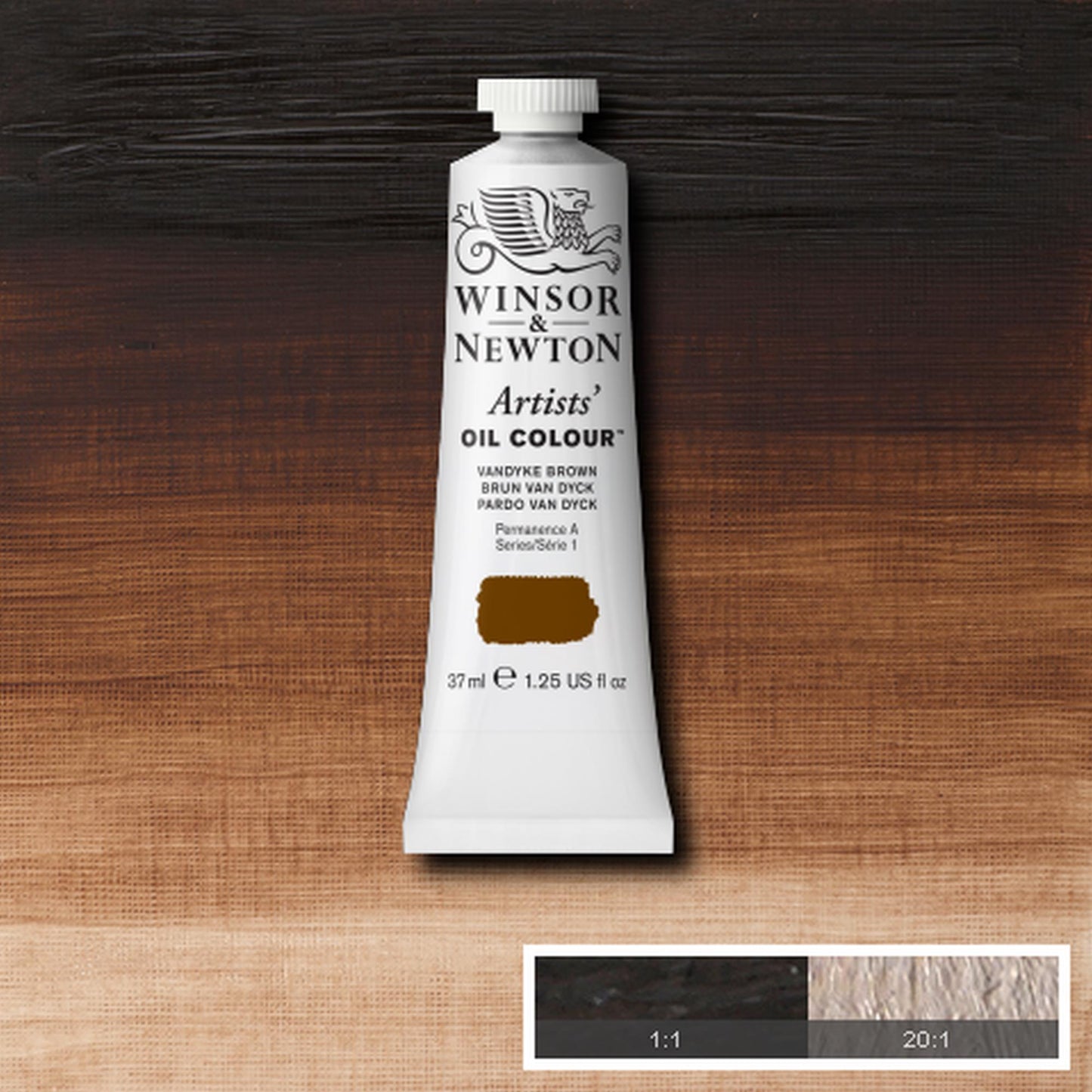 OLEO WINSOR NEWTON ARTISTS 037ML 676 VANDYKE BROWN S1