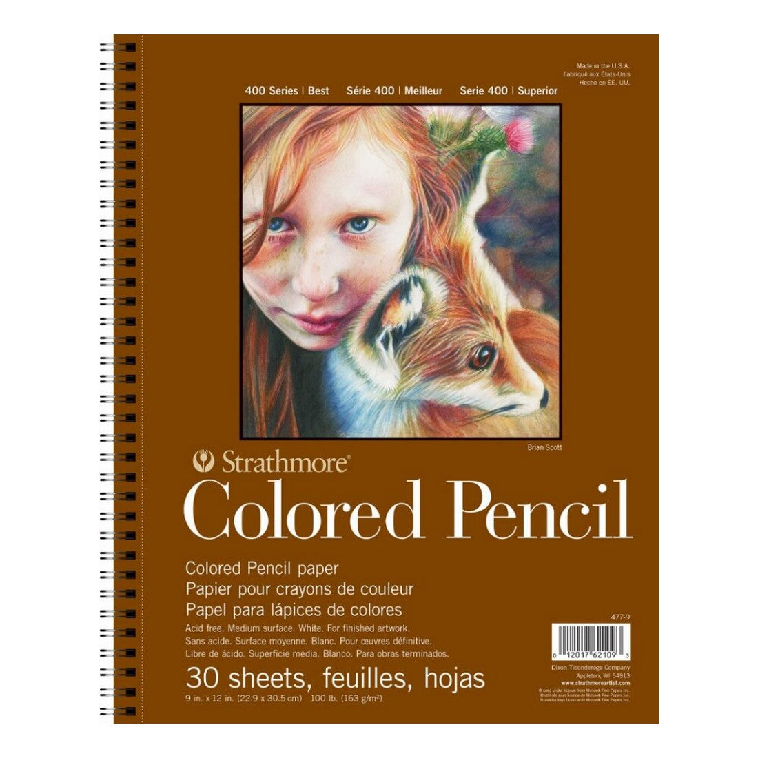 BLOCO STRATHMORE 400 SERIES COLORIDO 163g/m2 22,9X30,5cm 30F