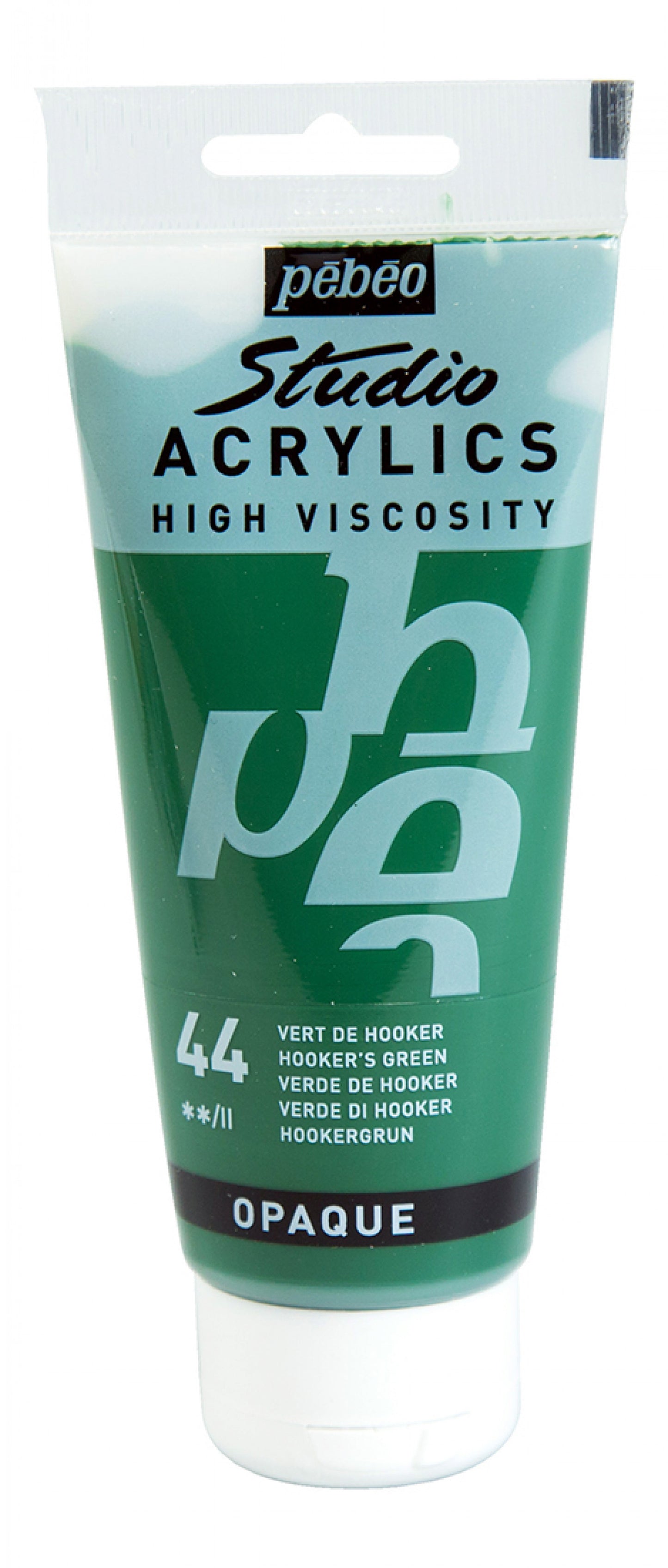 ACRILICA PEBEO STUDIO HV 100ML 44 VERDE HOOKER 831044