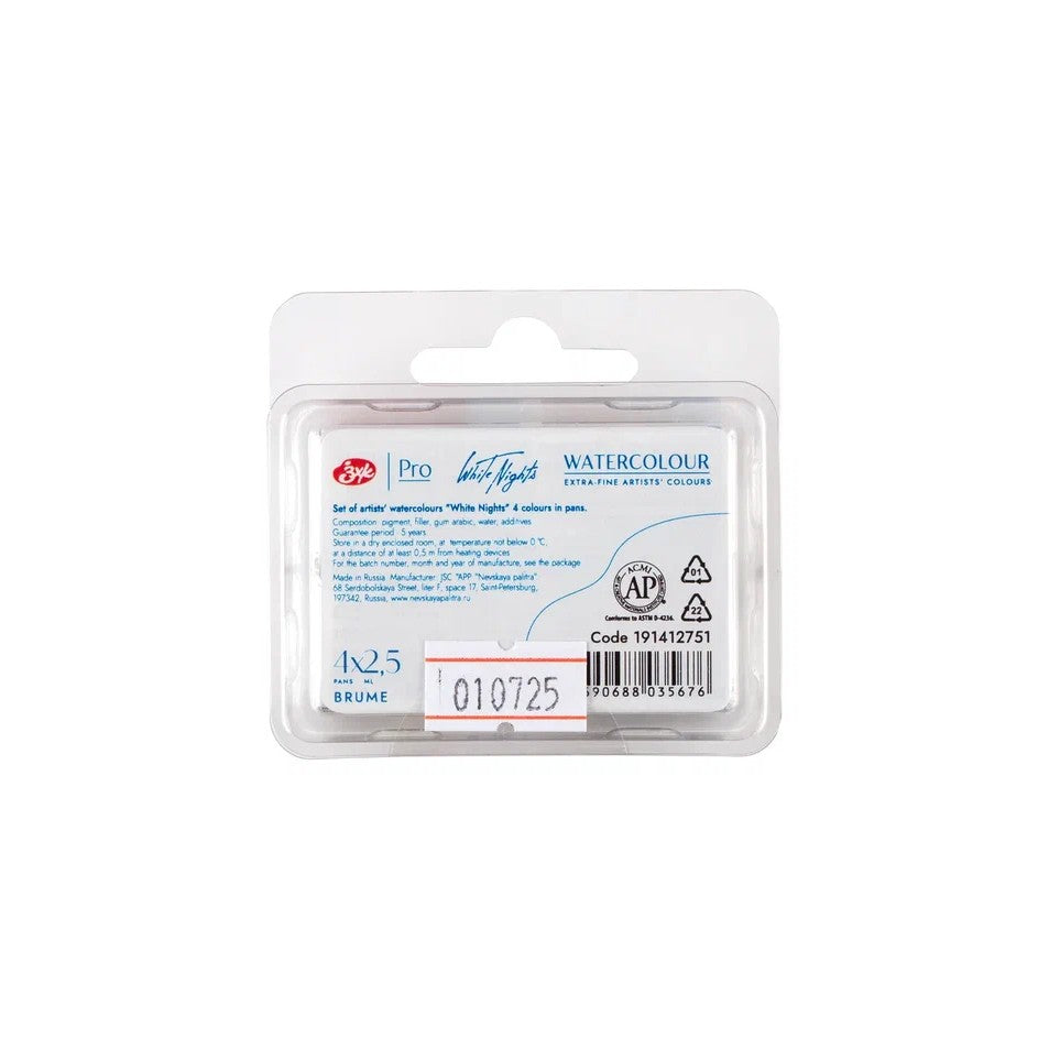 ESTOJO AQUARELA WHITE NIGHTS 04 PANS METAMORPHOSES BRUME