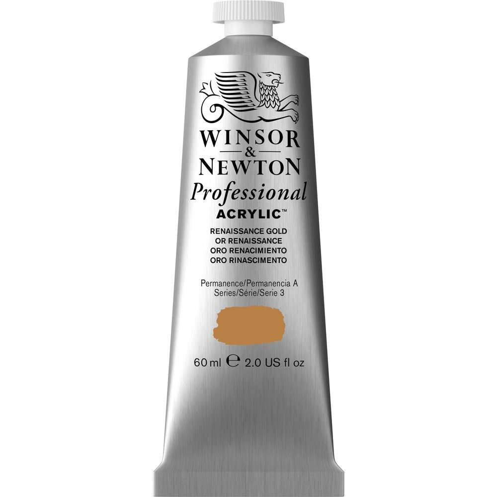 ACRILICA WINSOR NEWTON PROFISSIONAL 60ML 573 RENAISSANCE GOLD S3