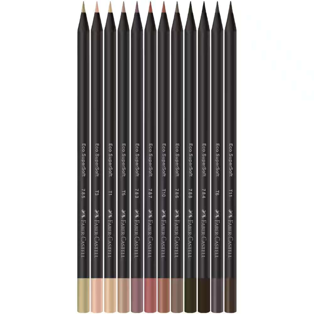 LAPIS COR FABER SUPERSOFT 012 CORES TONS DE PELE