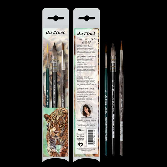 KIT PINCEL CAROLINA SPINA 3 UN SERIES 498x2, 1270x2, 5522x4