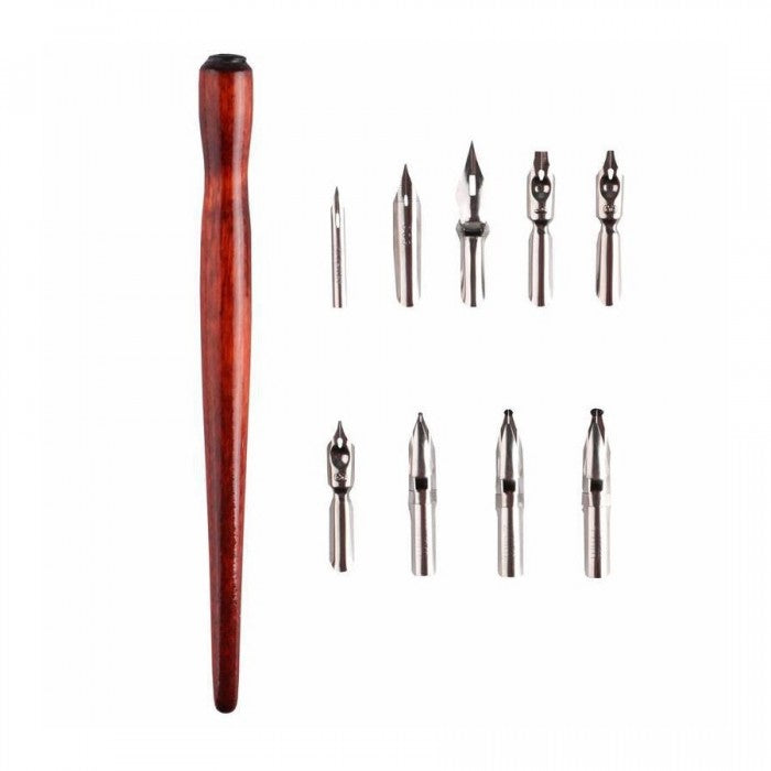 ESTOJO DIP PEN SET 09 PENAS C/ CABO SINOART SFT0239