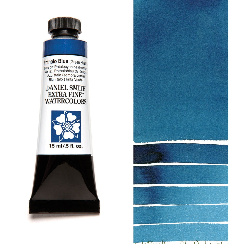 AQUARELA DANIEL SMITH 05ml EXTRA FINE Phthalo Blue (Green Shade) 077