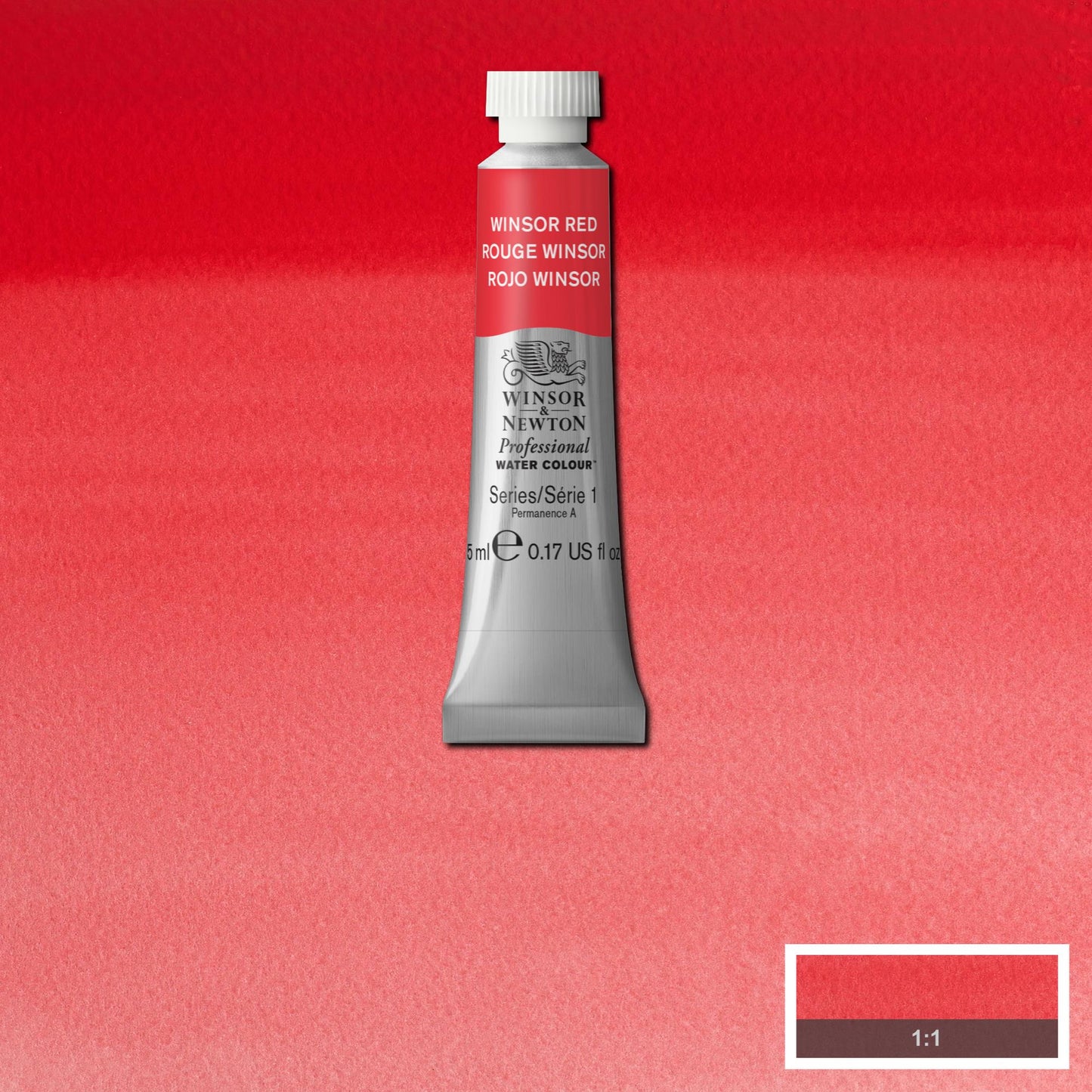 AQUARELA WINSOR NEWTON ARTISTS 5ml 726 WINSOR RED S1