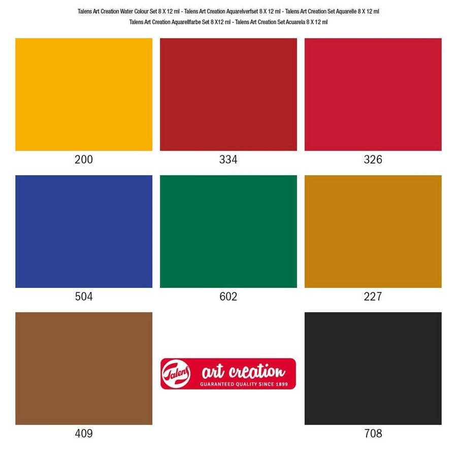 ESTOJO AQUARELA TALENS ART CREATION 08 CORES