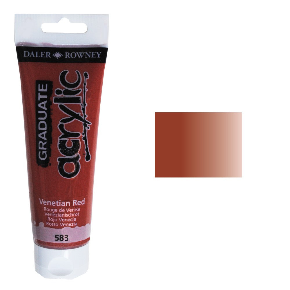 ACRILICA DALER ROWNEY GRADUATE 120ML 583 VENETIAN RED