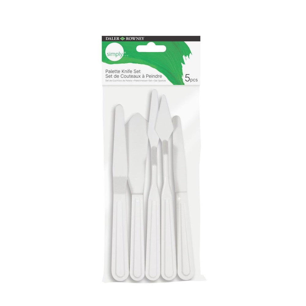 ESPATULAS PLASTICAS DALER ROWNEY SIMPLY 5 PECAS