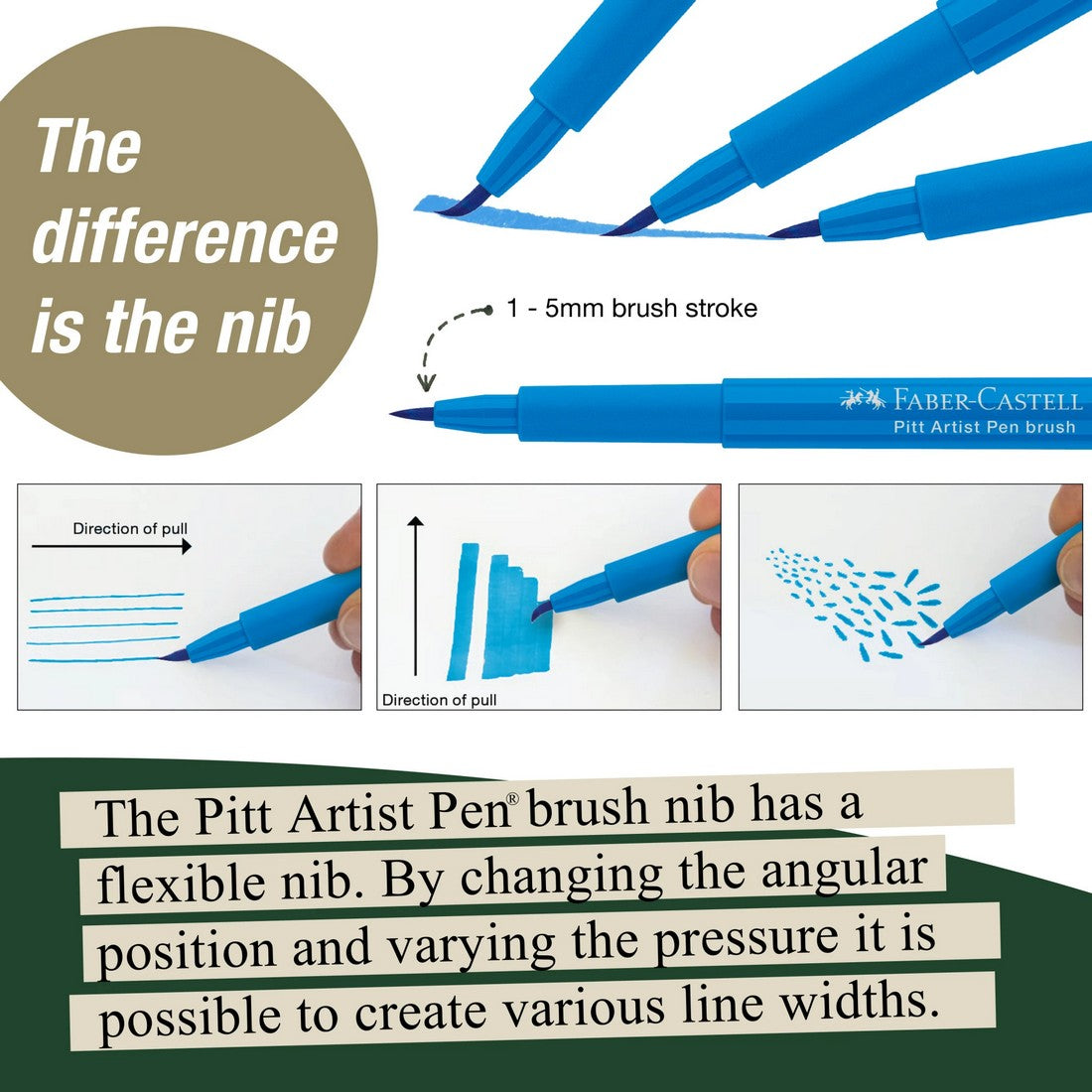 CANETA FABER CASTELL PITT 06 BRUSH BASICAS 167103