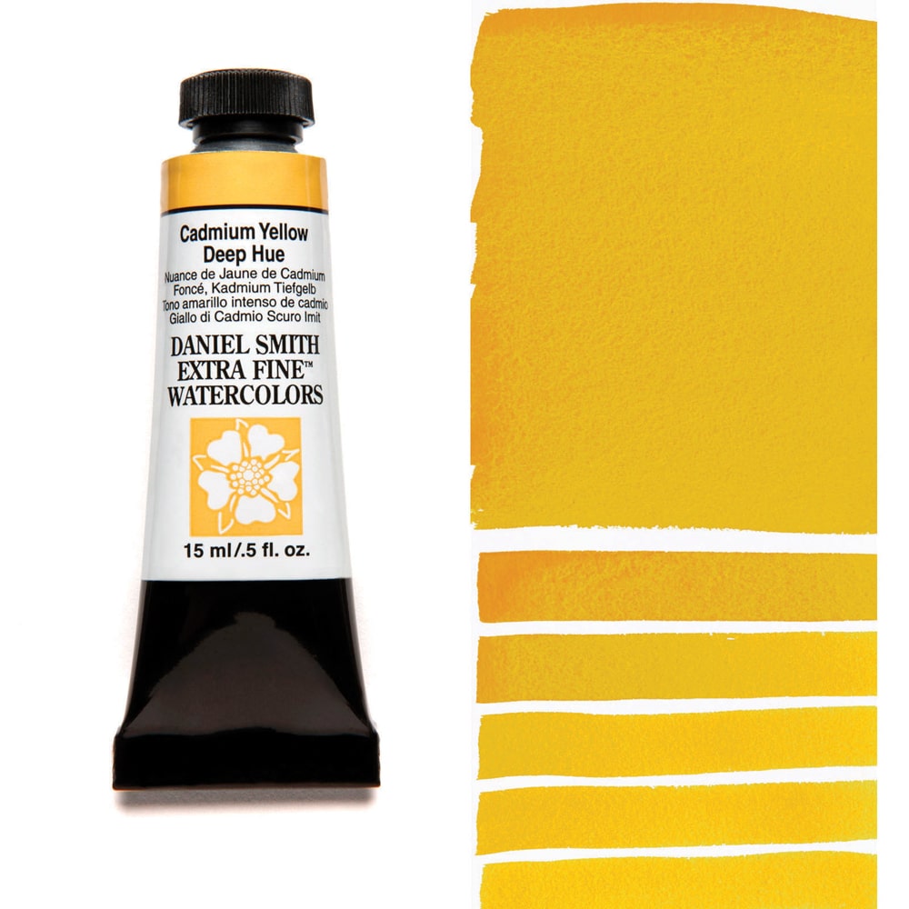 AQUARELA DANIEL SMITH 15ml EXTRA FINE Cadmium Yellow Deep Hue 221
