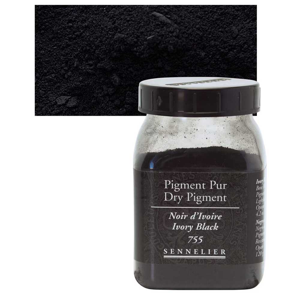 PIGMENTO PURO SENNELIER 755 IVORY BLACK 120g S1