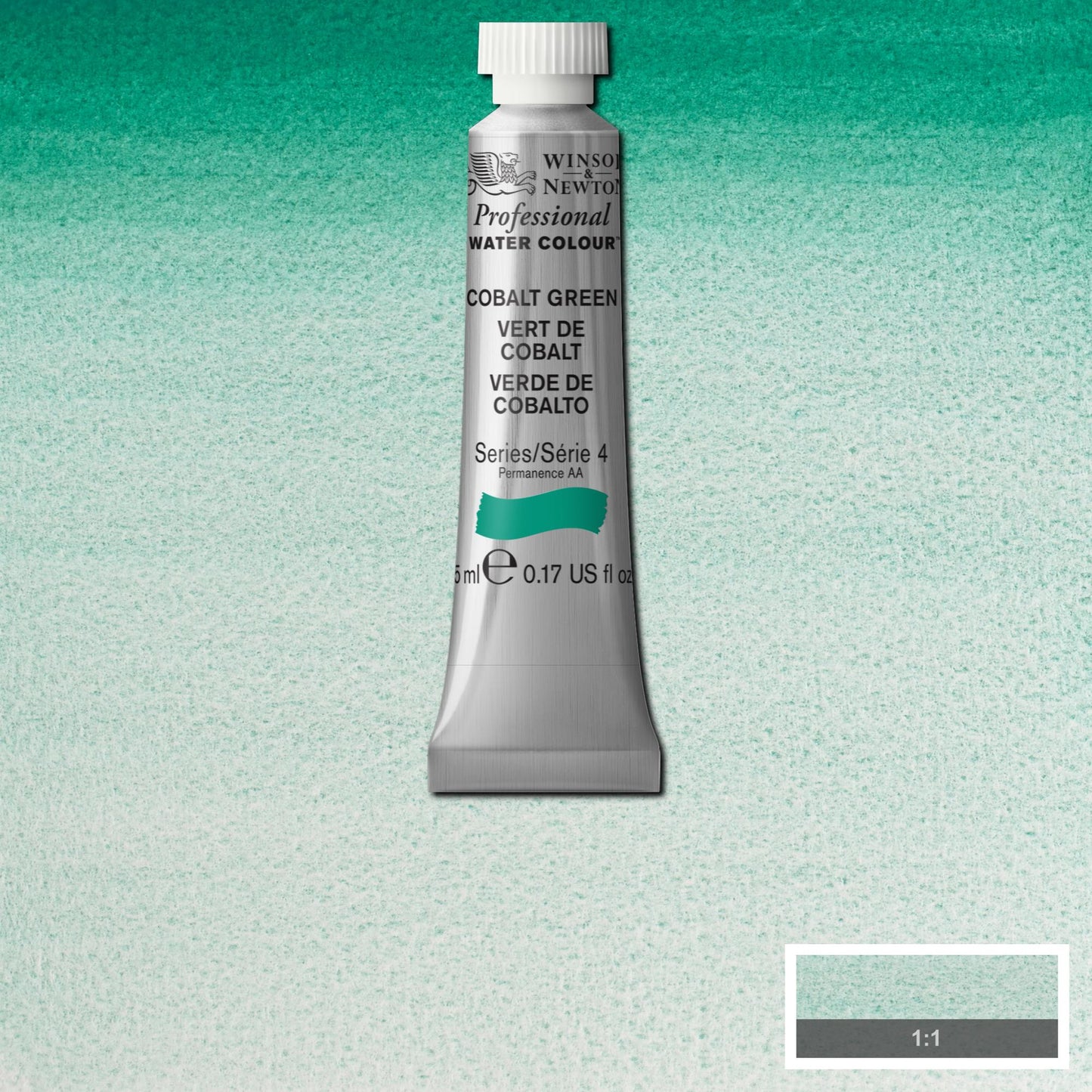 AQUARELA WINSOR NEWTON ARTISTS 5ml 184 COBALT GREEN S4