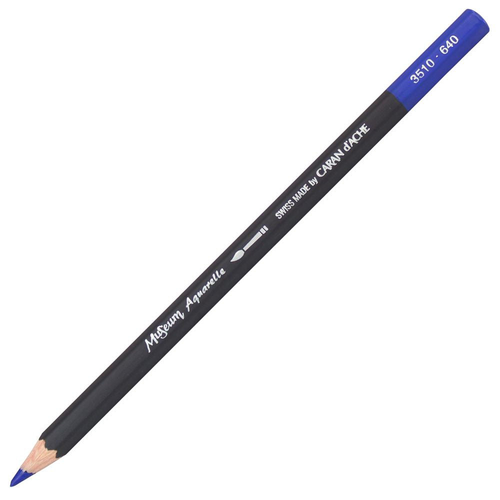 LAPIS AQUARELAVEL CARAN D´ACHE MUSEUM 640 AZUL ULTRAMAR ESCURO 3510640