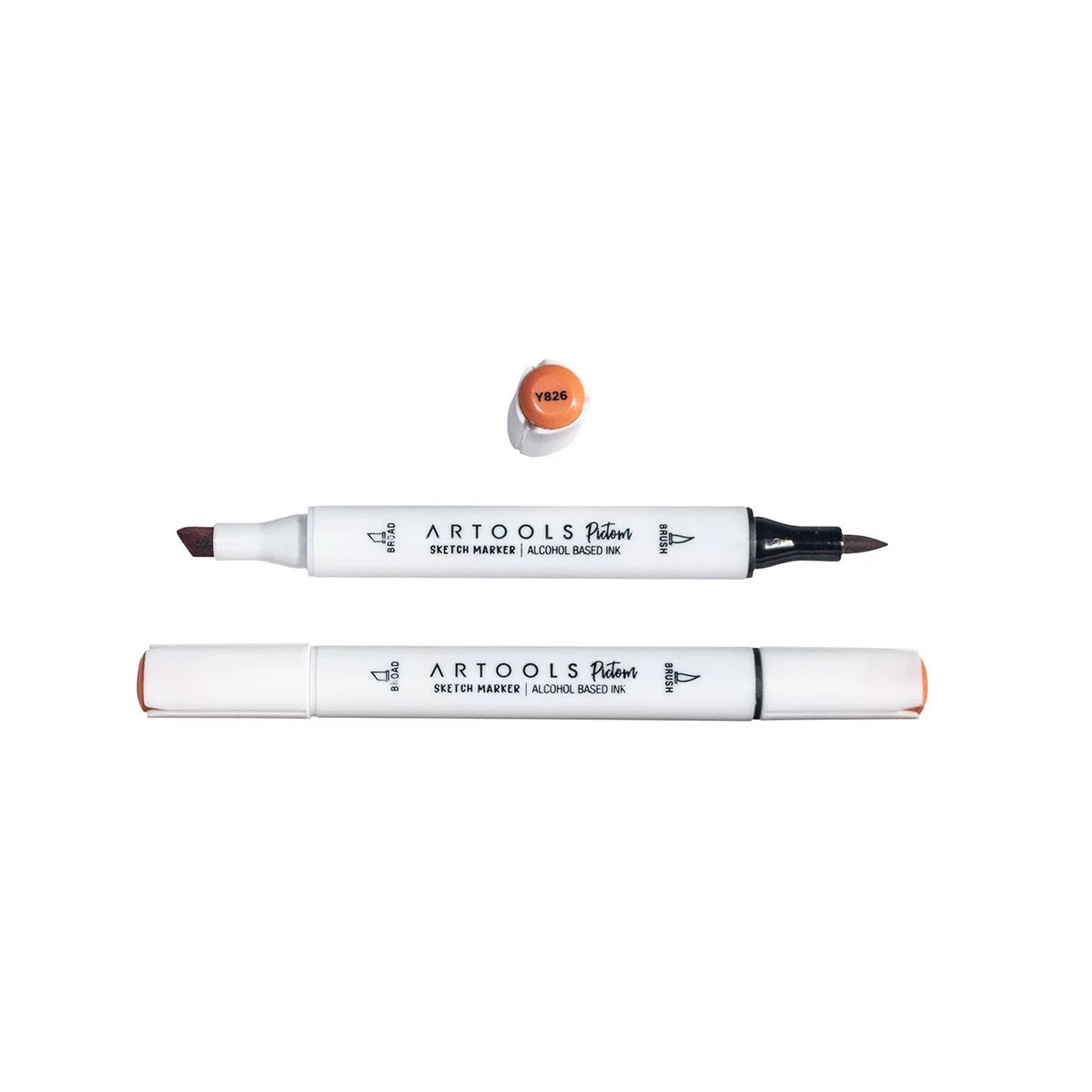 MARCADOR ARTOOLS PICTOM PONTA DUPLA TERRA COTTA (Y826)