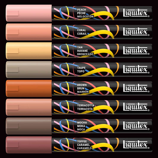 MARCADOR LIQUITEX 2MM PORTRAIT C/ 08 CORES 3699486