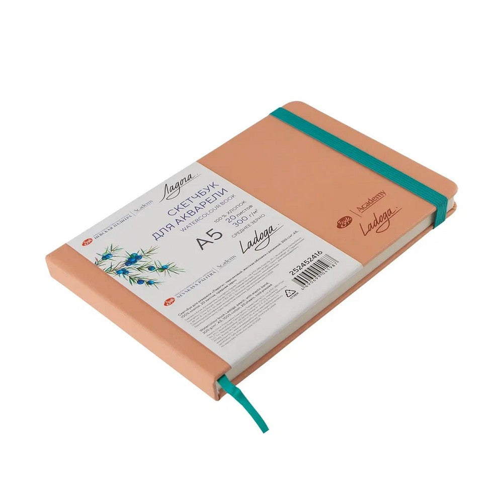 WATERCOLOUR BOOK 100% ALGODÃO A5 NEVSKAYA PALITRA 300g/m2 PEACH
