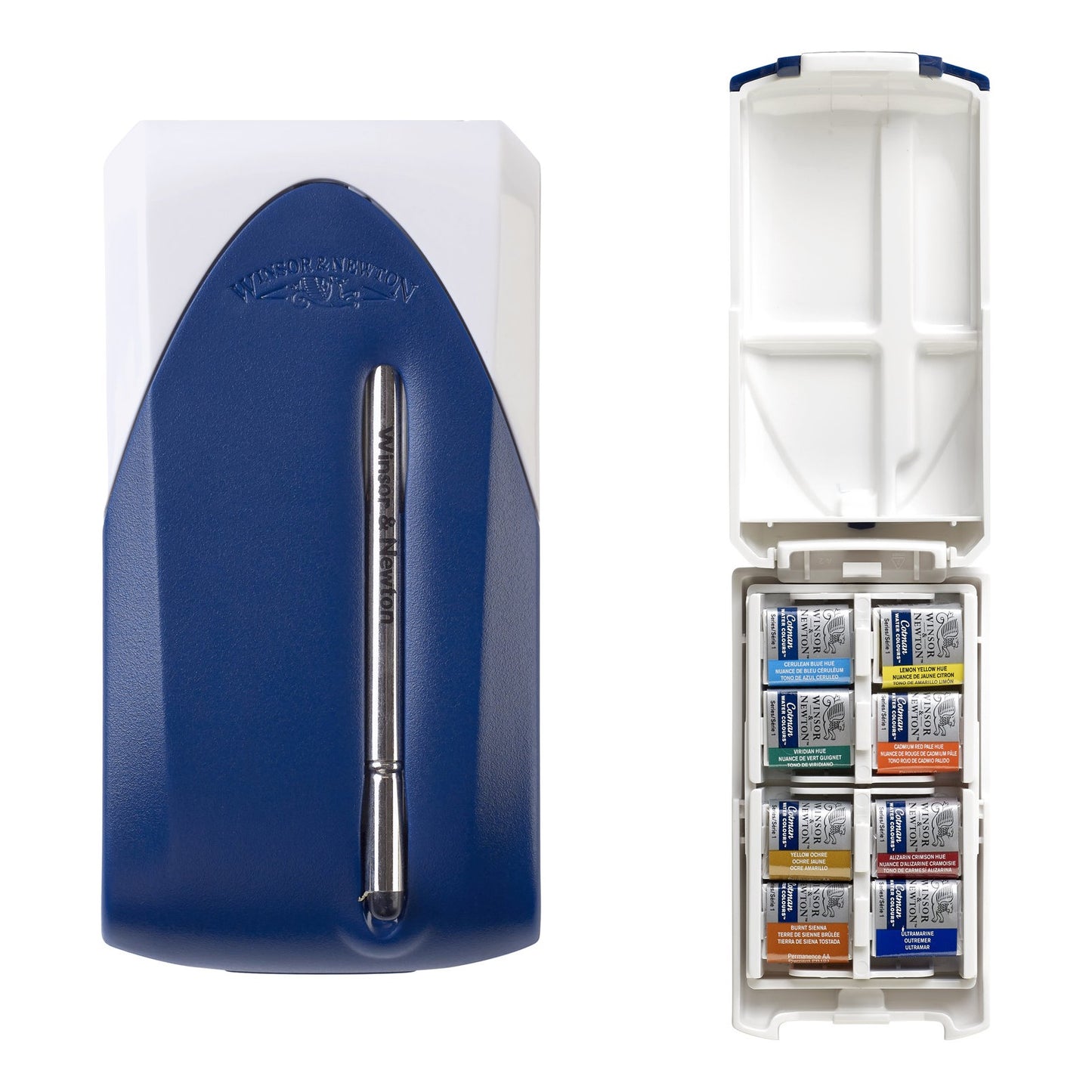 ESTOJO AQUARELA COTMAN 08 HALF PAN + PINCEL 396 MINI PLUS W