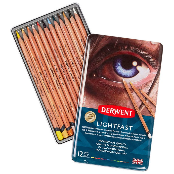 ESTOJO LAPIS COR DERWENT LIGHTFAST 012 CORES