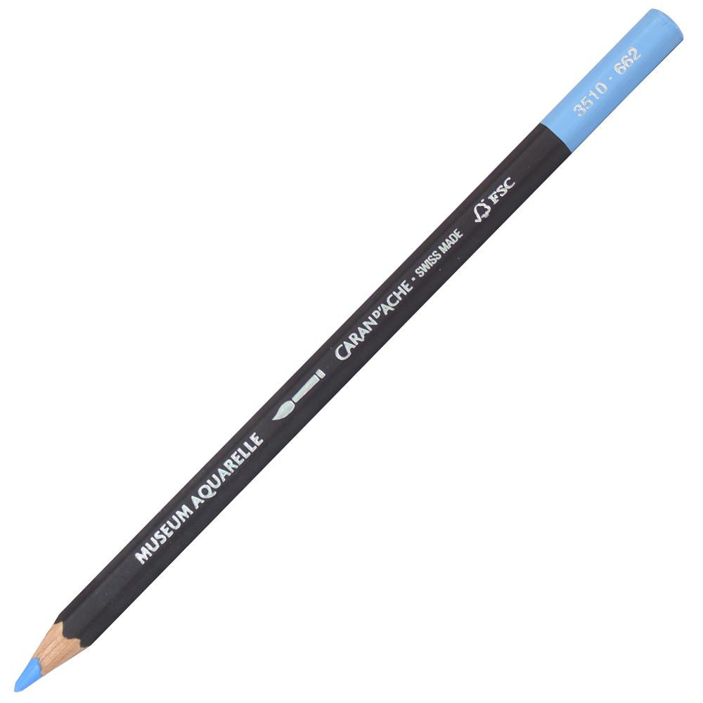 LAPIS AQUARELAVEL CARAN D´ACHE MUSEUM 662 AZUL COBALTO 3510662