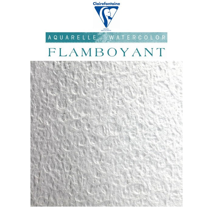 BLOCO CLAIREFONTAINE FLAMBOYANT 300g/m2 24x32 20FLS 975064C