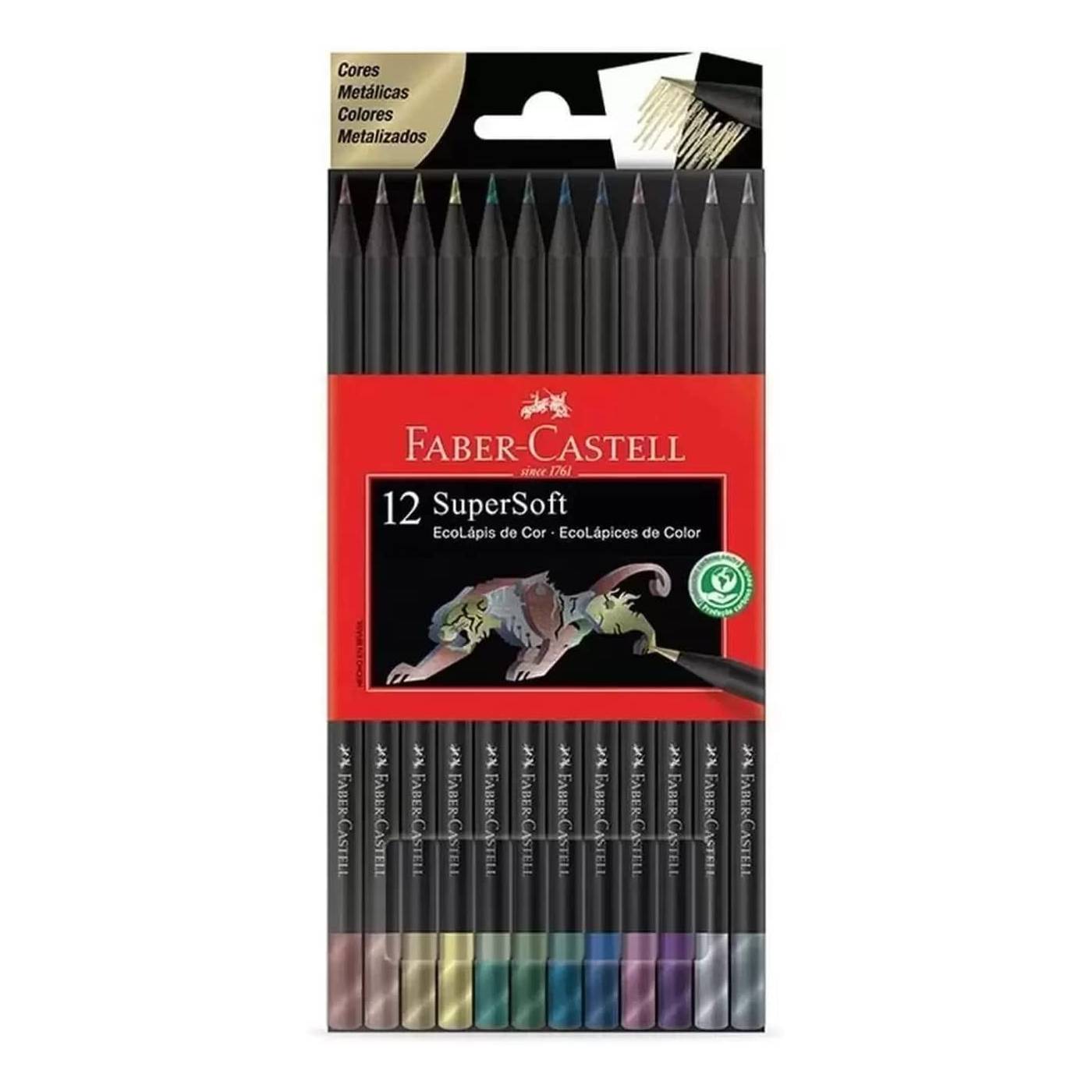 LAPIS COR FABER SUPERSOFT 012 CORES METALICAS