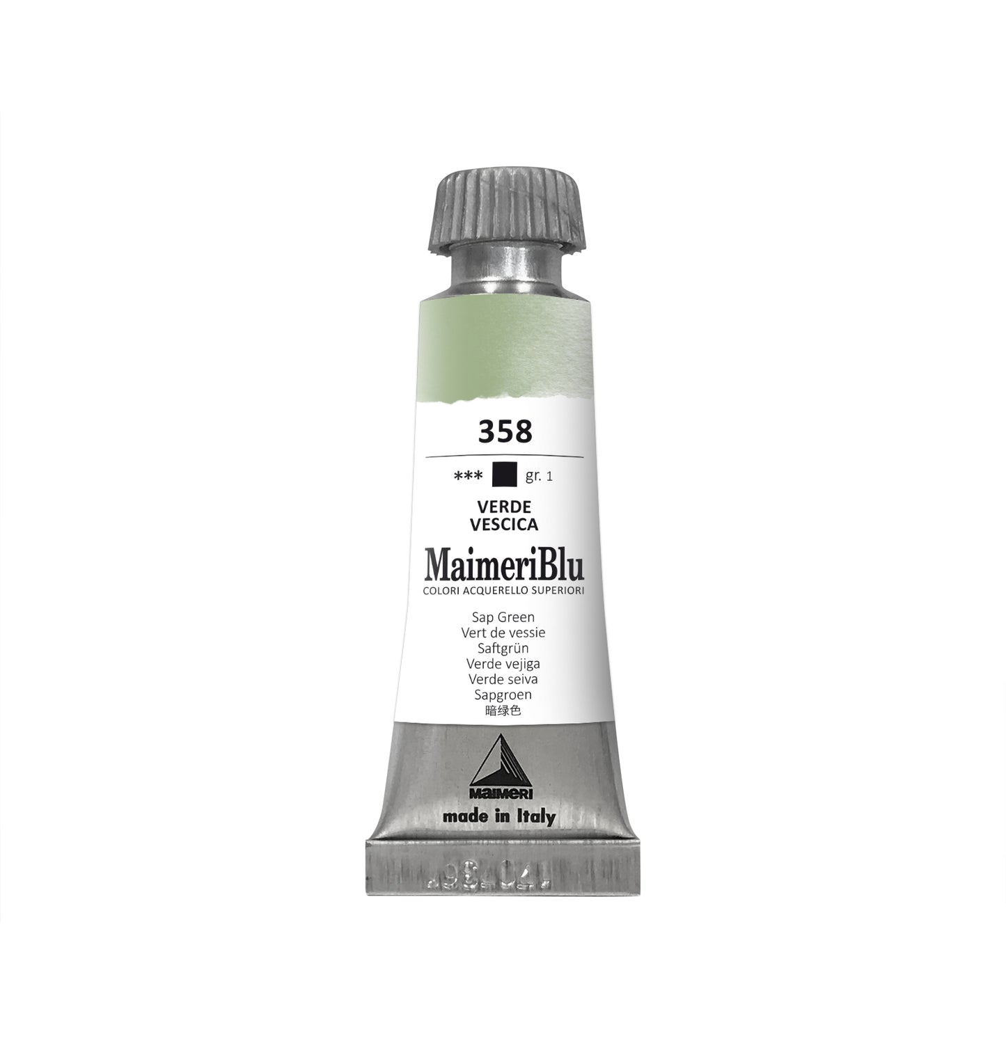 AQUARELA MAIMERIBLU ARTISTS 358 SAP GREEN 12ML S1