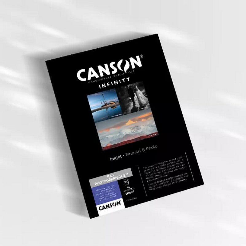 CANSON INFINITY RAG PHOTOGRAPHIQUE II 25FLS A4 310G 25FLS A4