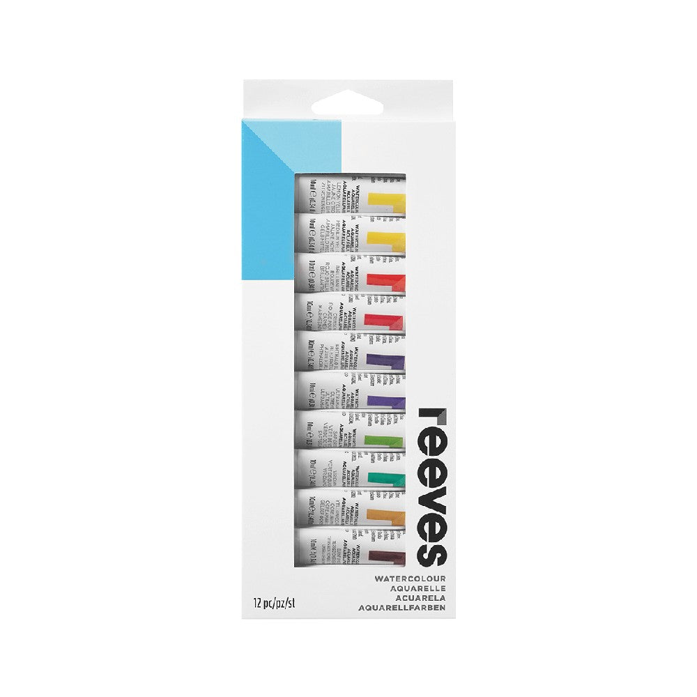 ESTOJO AQUARELA REEVES 12 CORES TUBOS