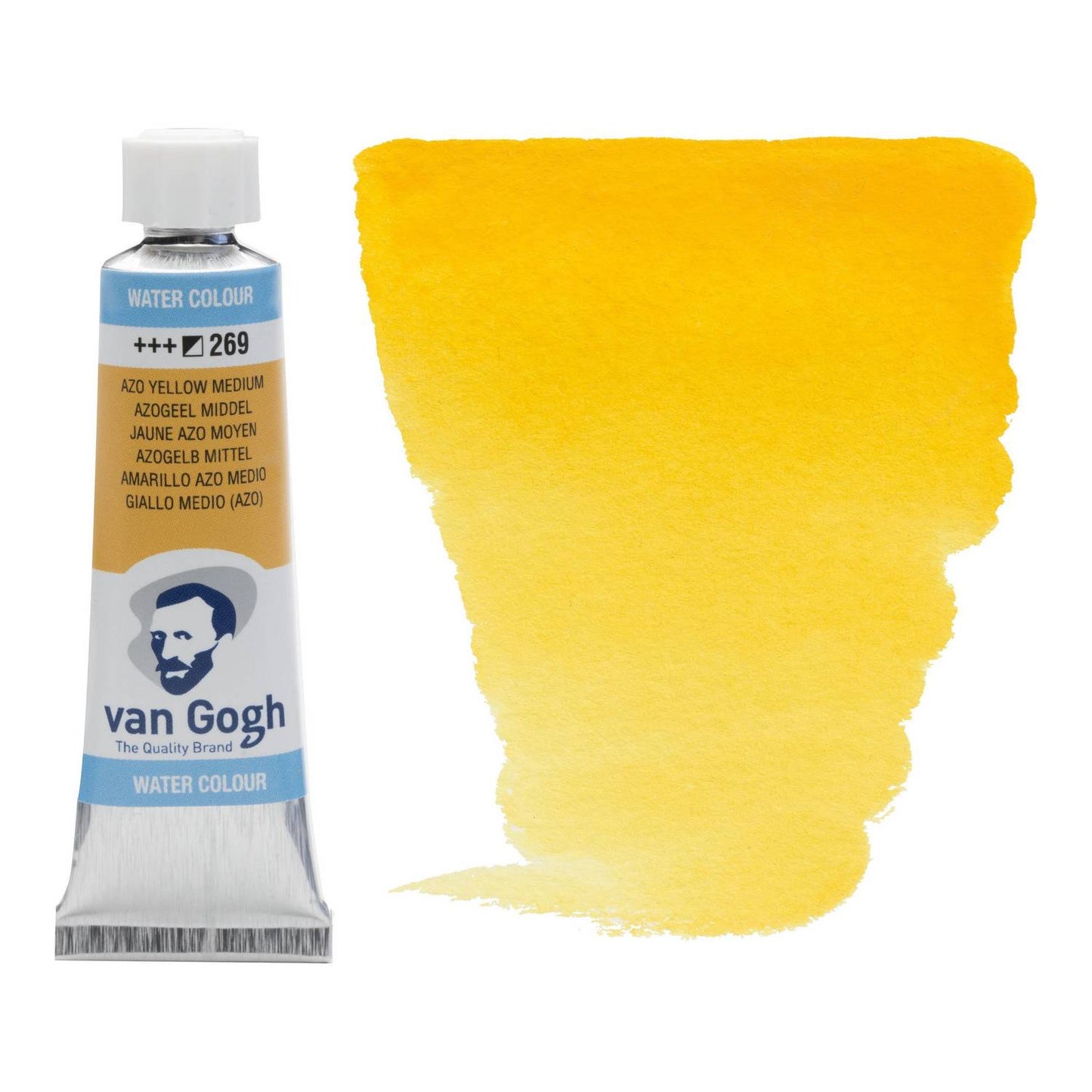 AQUARELA TALENS VAN GOGH 269 AZO YELLOW MEDIUM 10ML