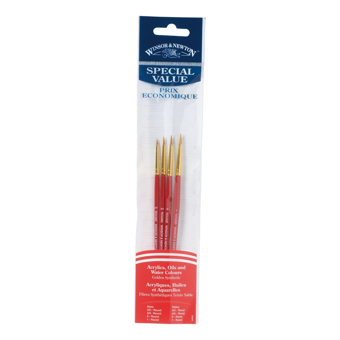 ESTOJO PINCEIS WINSOR NEWTON C/4 5298702 SINTETICO REDONDO