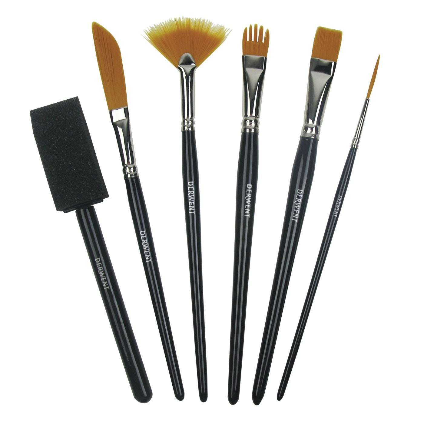 KIT PINCEIS TECNICOS DERWENT 06 PEÇAS