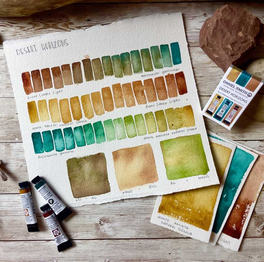 ESTOJO AQUARELA DANIEL SMITH 5ml 03 TUBOS 5ml - DESERT HORIZONS