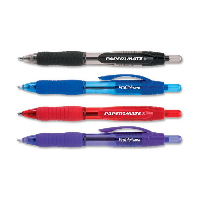 CANETA ESFEROGRAFICA PAPERMATE PROFILE MINI C/ 04 CORES