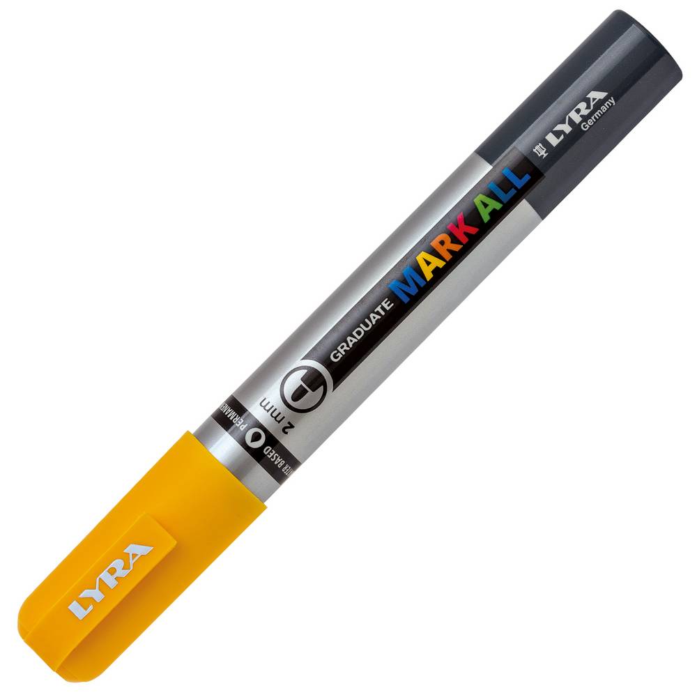 CANETA LYRA GRADUATE MARK ALL AMARELO PONTA 2MM
