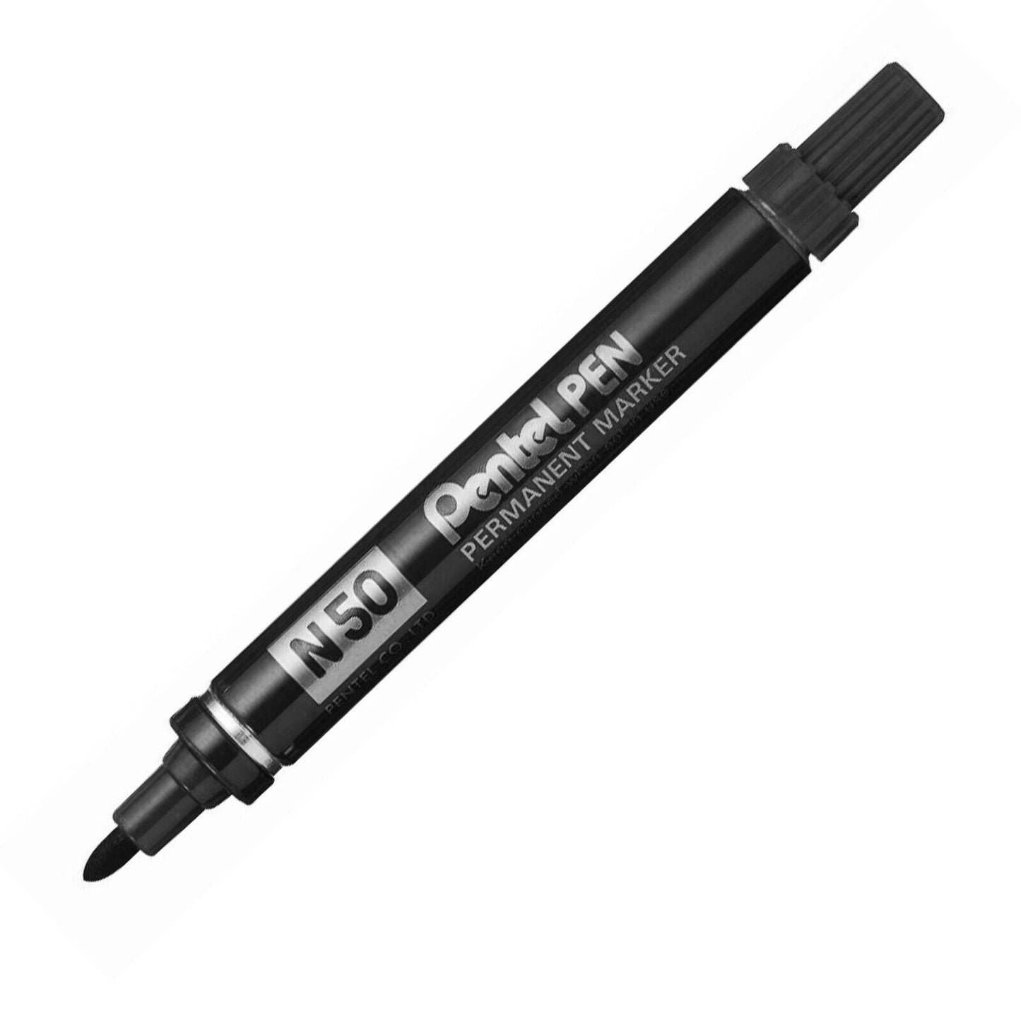 MARCADOR PENTEL PERMANENTE N50 PRETO PONTA REDONDA
