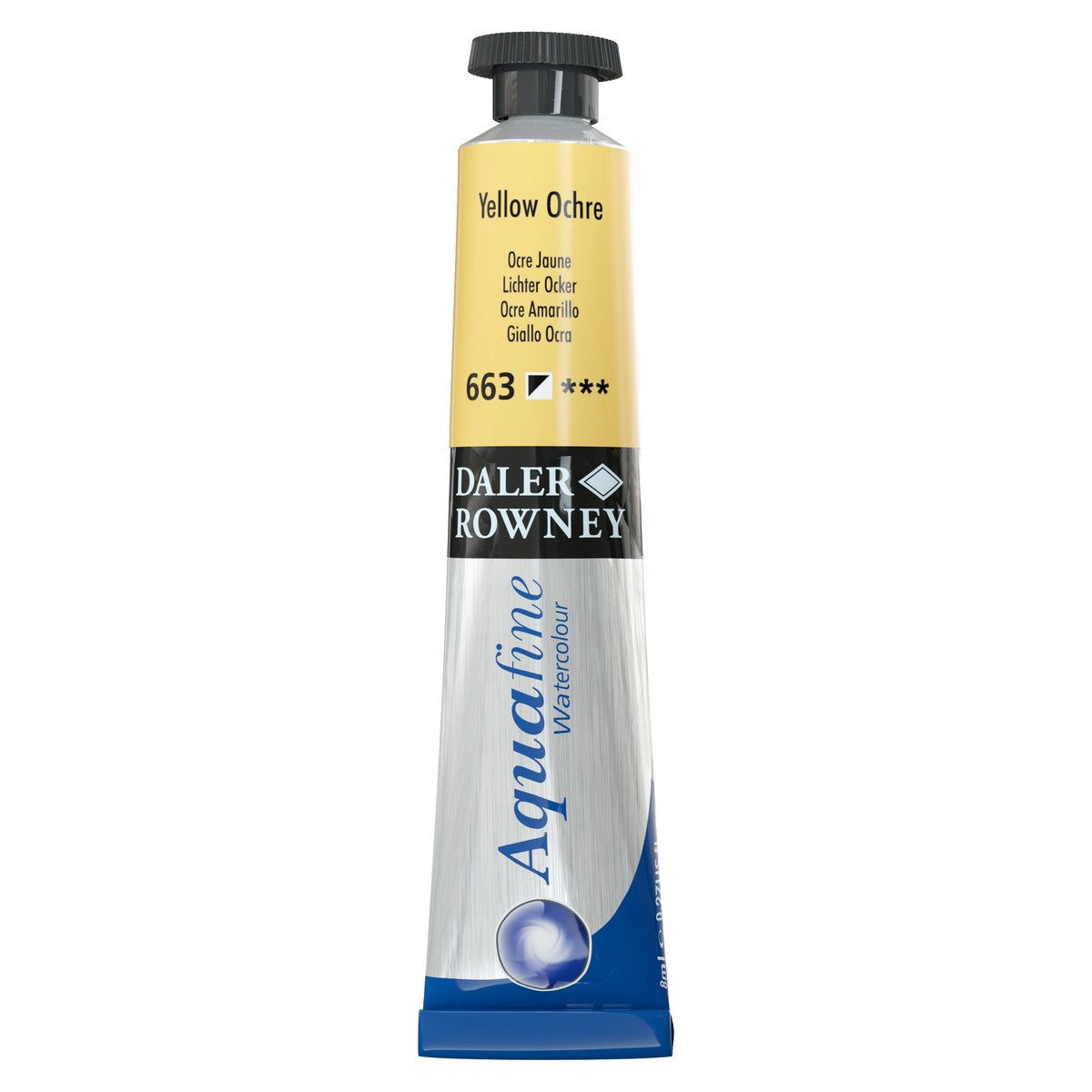 AQUARELA DALER ROWNEY AQUAFINE 8ML 663 AMARELO OCRE