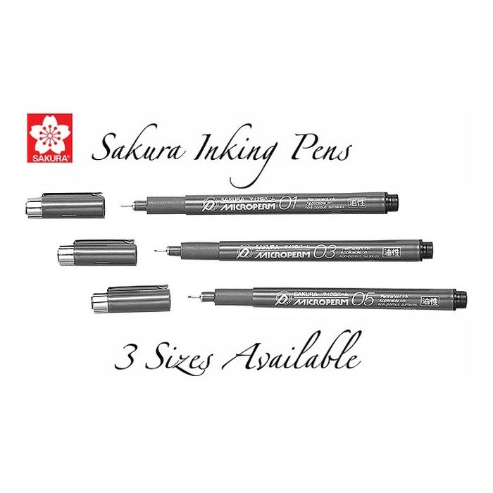 CANETA SAKURA PIGMA MICROPERM 0,5MM PRETA