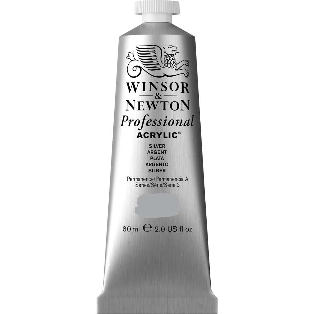 ACRILICA WINSOR NEWTON PROFISSIONAL 60ML 617 SILVER S3