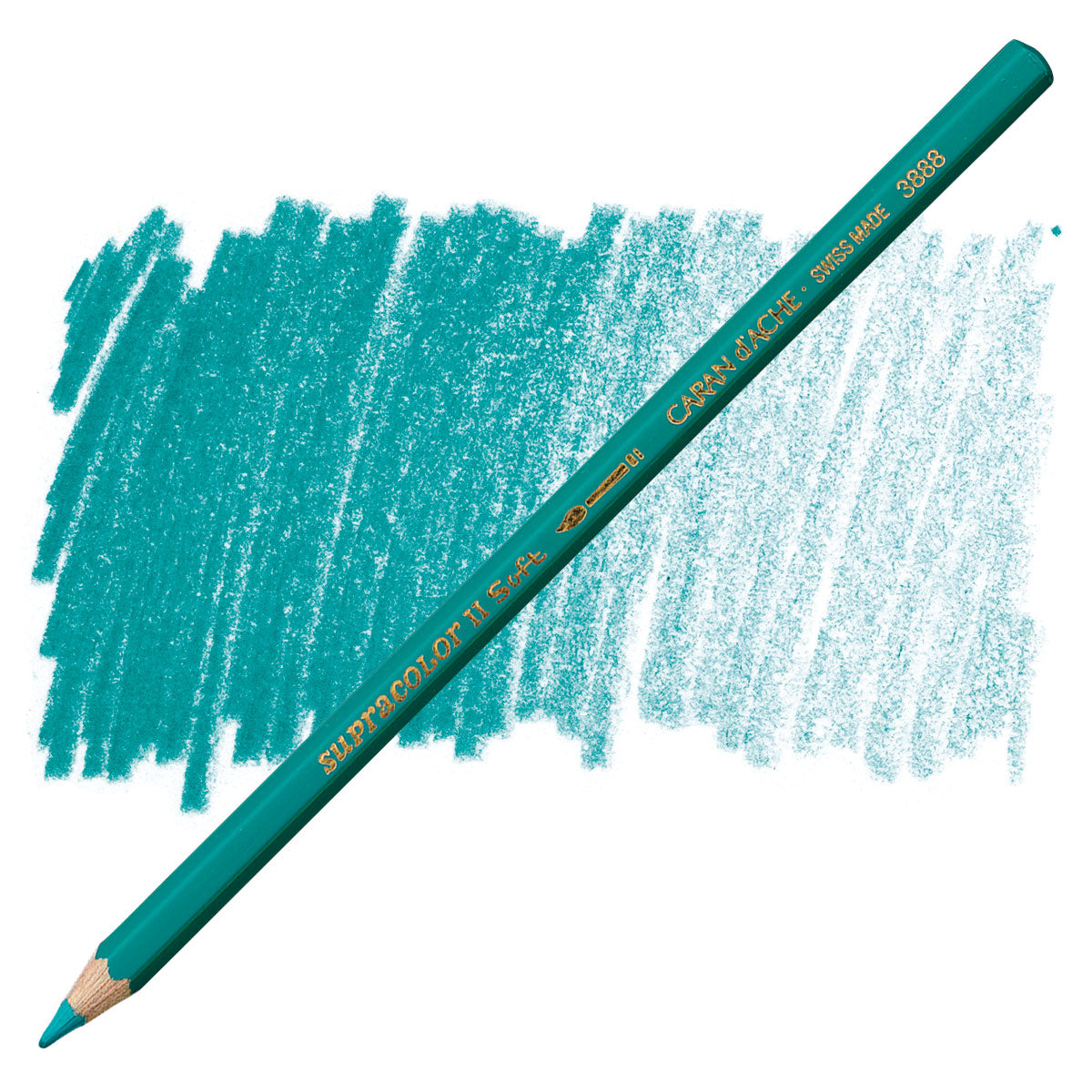 LAPIS AQUARELAVEL CARAN D´ACHE SUPRACOLOR 195 OPALINE GREEN 3888195