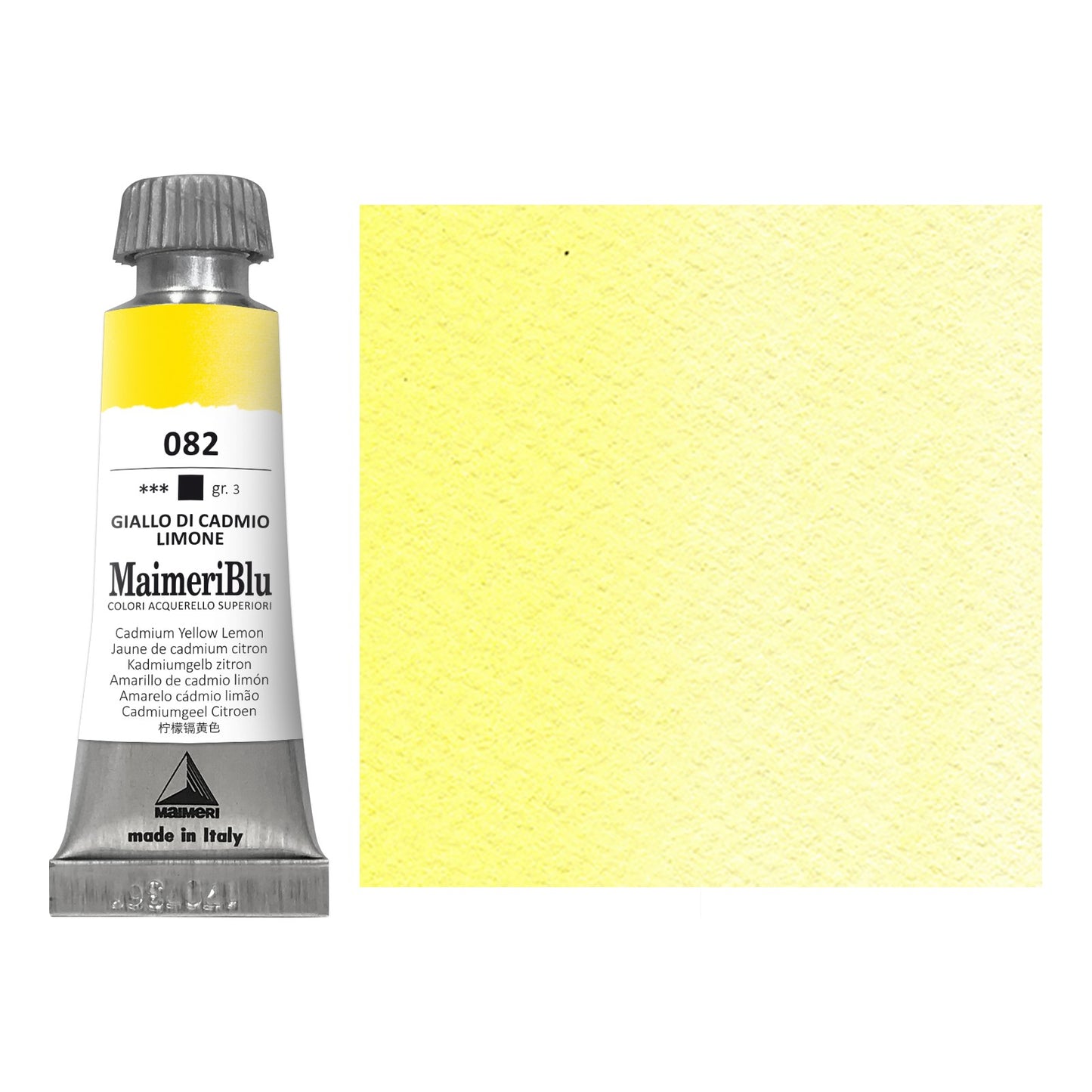AQUARELA MAIMERIBLU ARTISTS 082 CADMIUM YELLOW LEMON 12ML S3