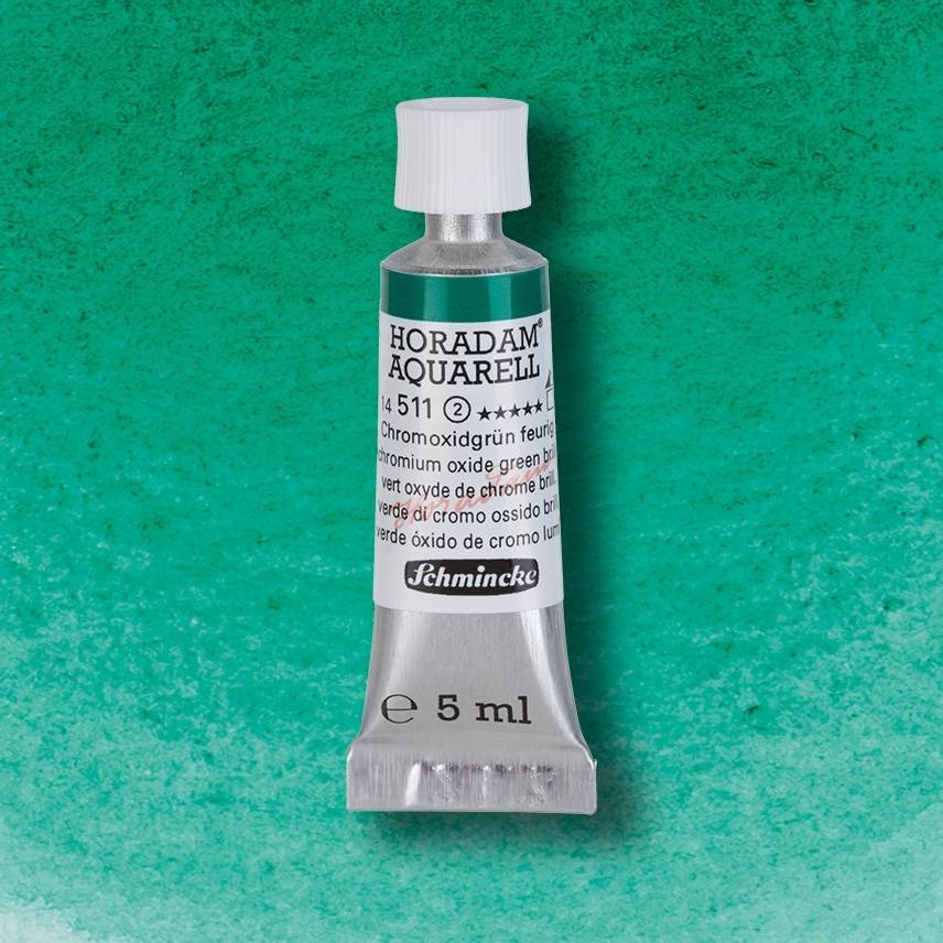 AQUARELA SCHMINCKE HORADAM 5ml 511 Chromium Oxide Green Brilliant S2